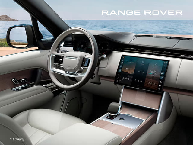 Where comfort meets command. Step into Range Rover.