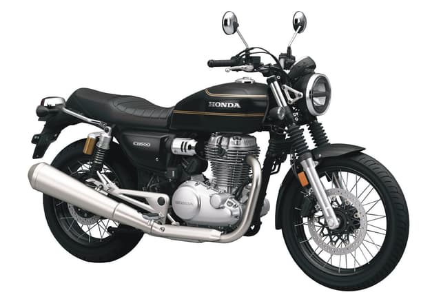 Honda CB500 Pearl Igneous Black with Stripes Color Image