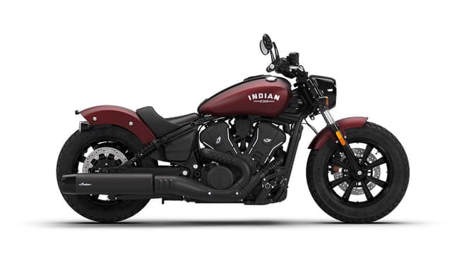 Indian Scout Bobber Maroon Metallic Smoke Color Image