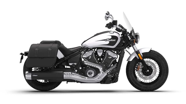 Indian Super Scout Ghost White Metallic Color Image