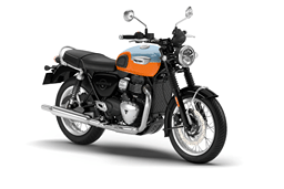 Triumph Bonneville T40 Meriden blue / Tangerine color