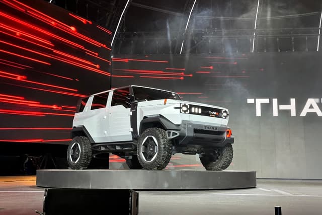 Mahindra Thar e Front Left Three Quarter