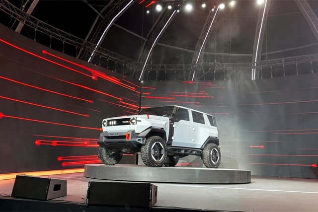 Mahindra Thar e Front Left Three Quarter