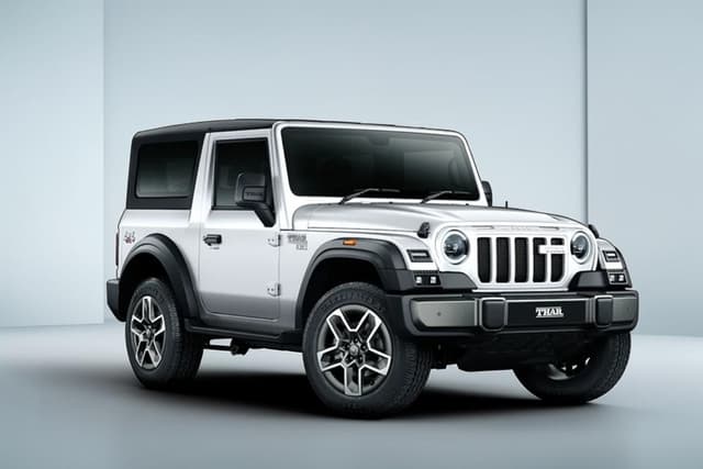 Mahindra Thar OG Everest White Color Image