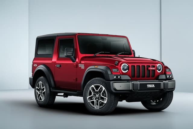 Mahindra Thar OG Tango Red Color Image