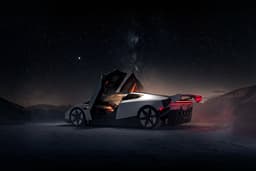 Tesla Roadster Rear Left Three Quarter