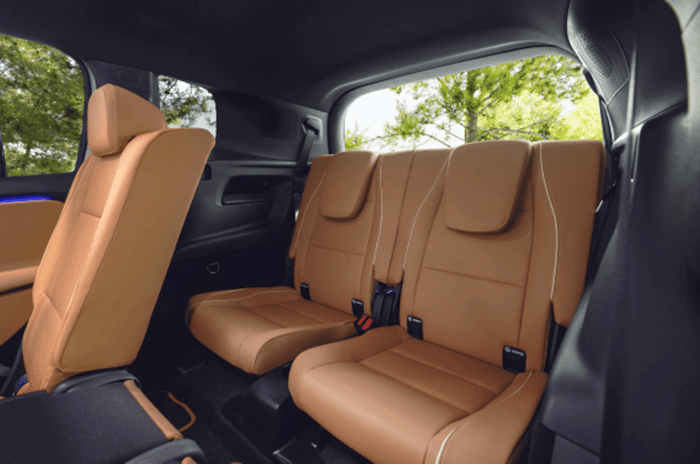New Mercedes GLB rear seats