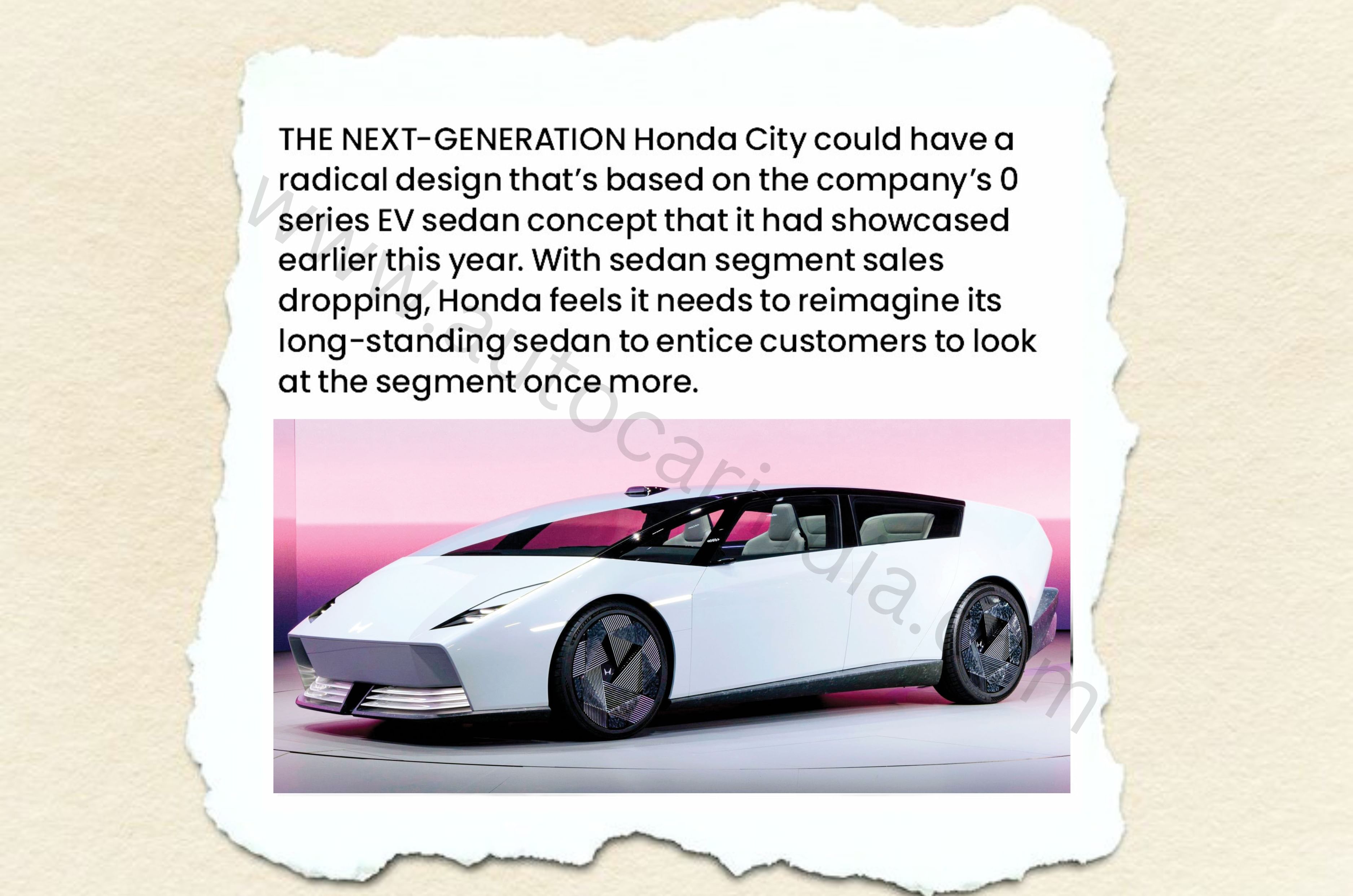 Honda 0 Series sedan