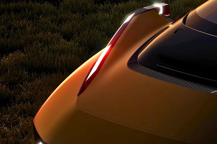 Kia Stinger EV concept teased front LEDs