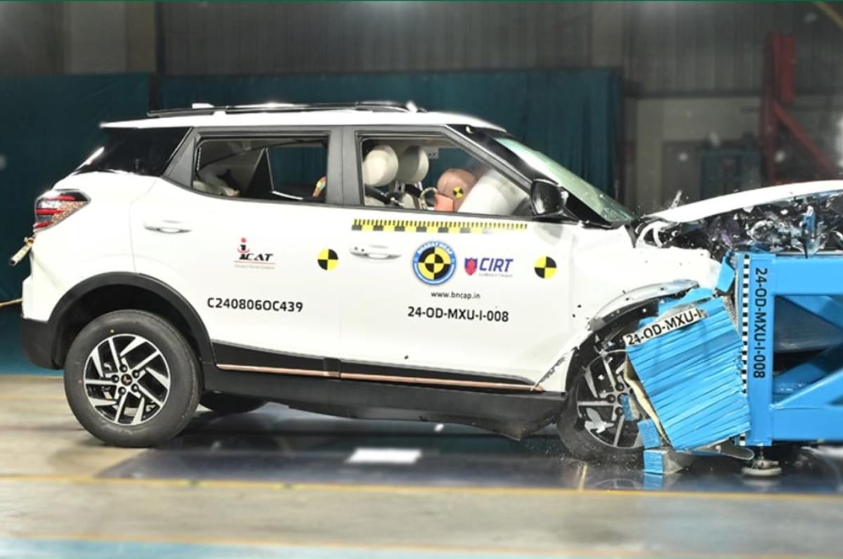 Mahindra XUV400 front crash test BNCAP