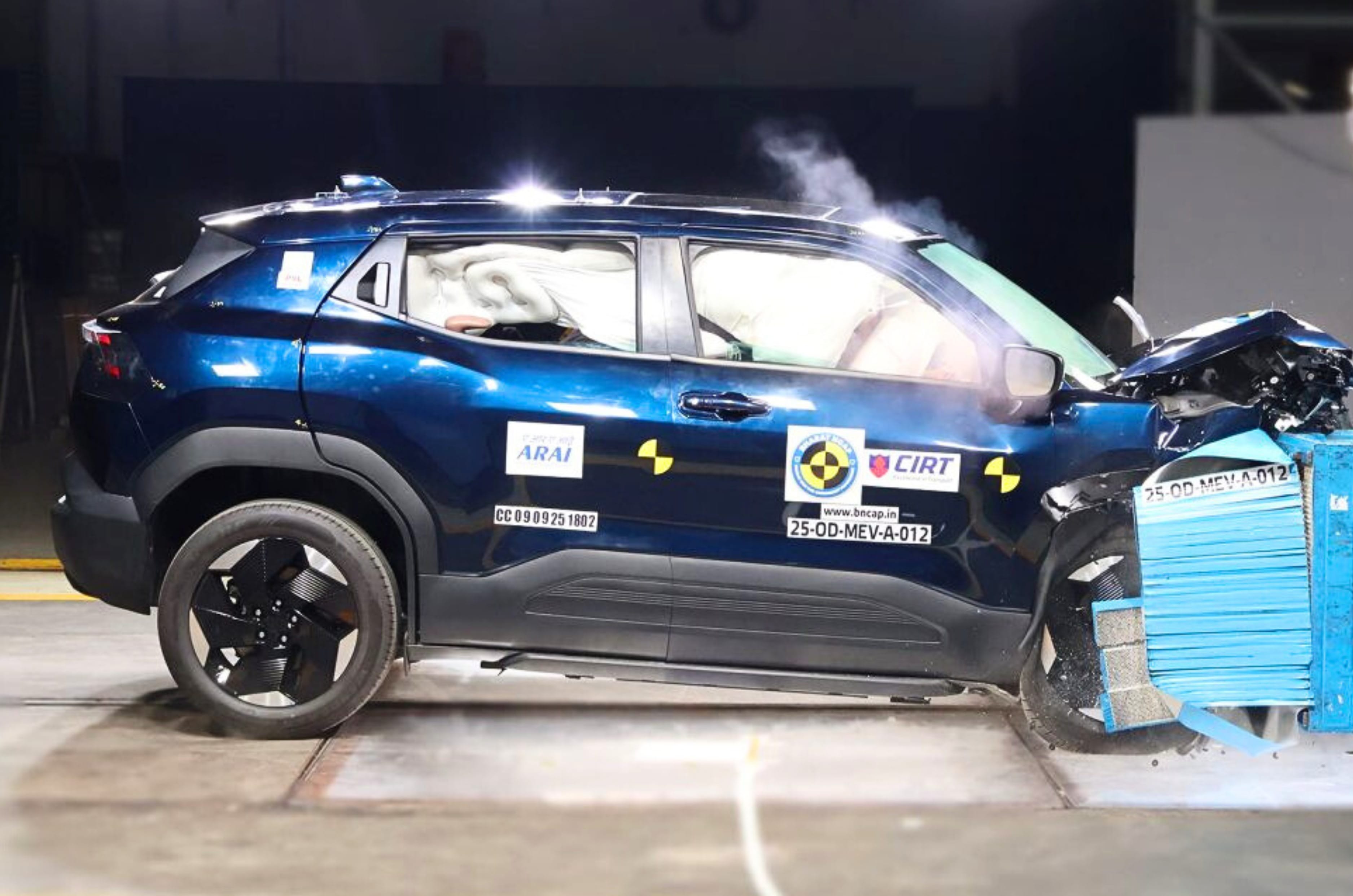 Maruti e Vitara front crash test BNCAP