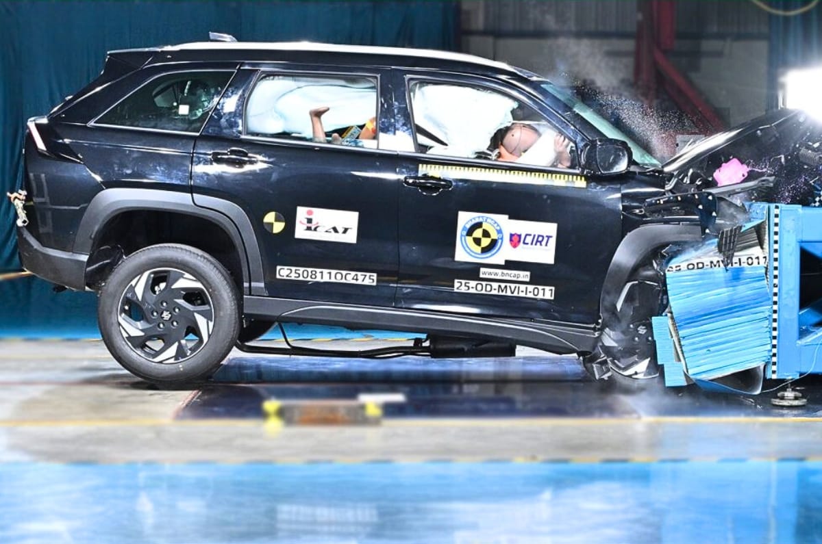 Maruti Victors front crash test BNCAP