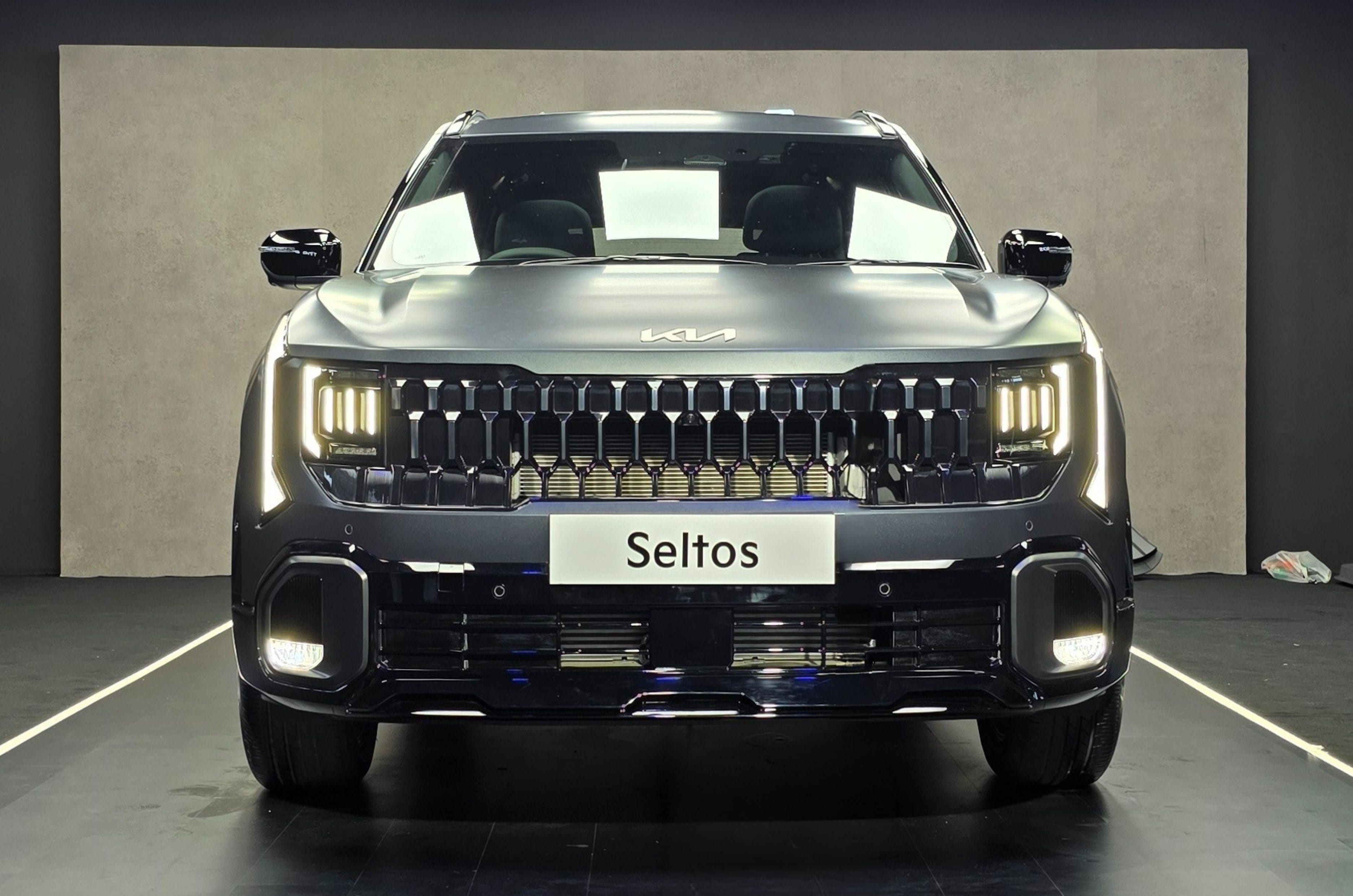 New Kia Seltos front fascia
