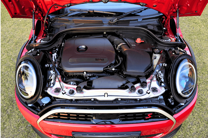 Mini Cooper S convertible engine