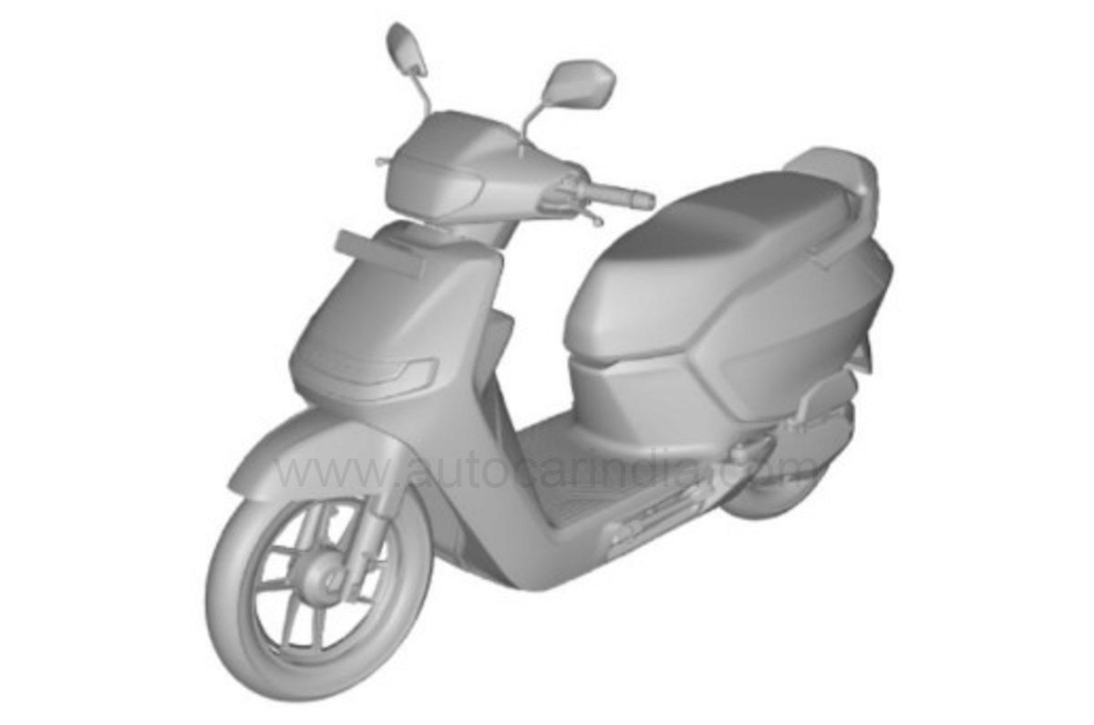 Ather electric scooter design patent front left side