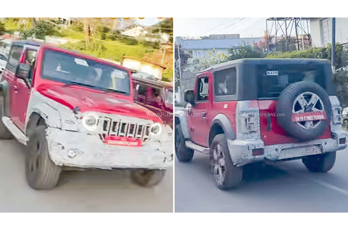 Mahindra Thar spy shots