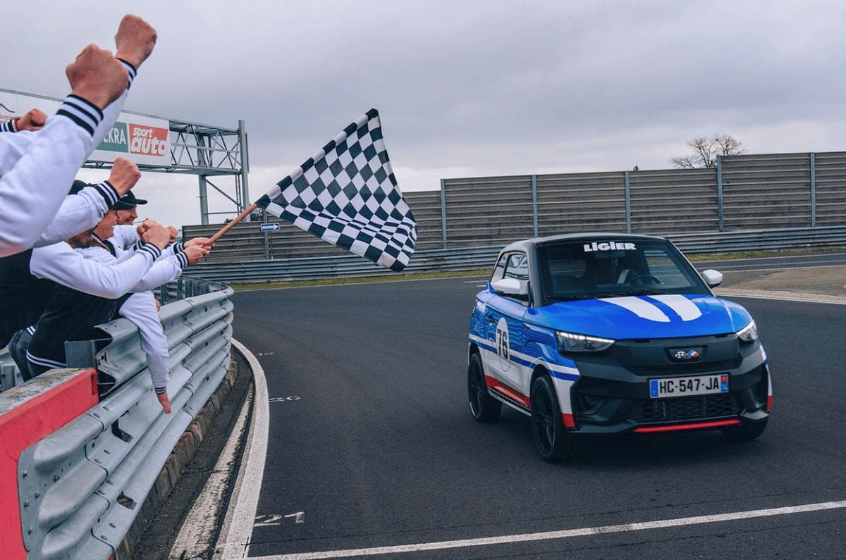 Ligier claims slowest Nurburgring lap record with JS50 quadricycle