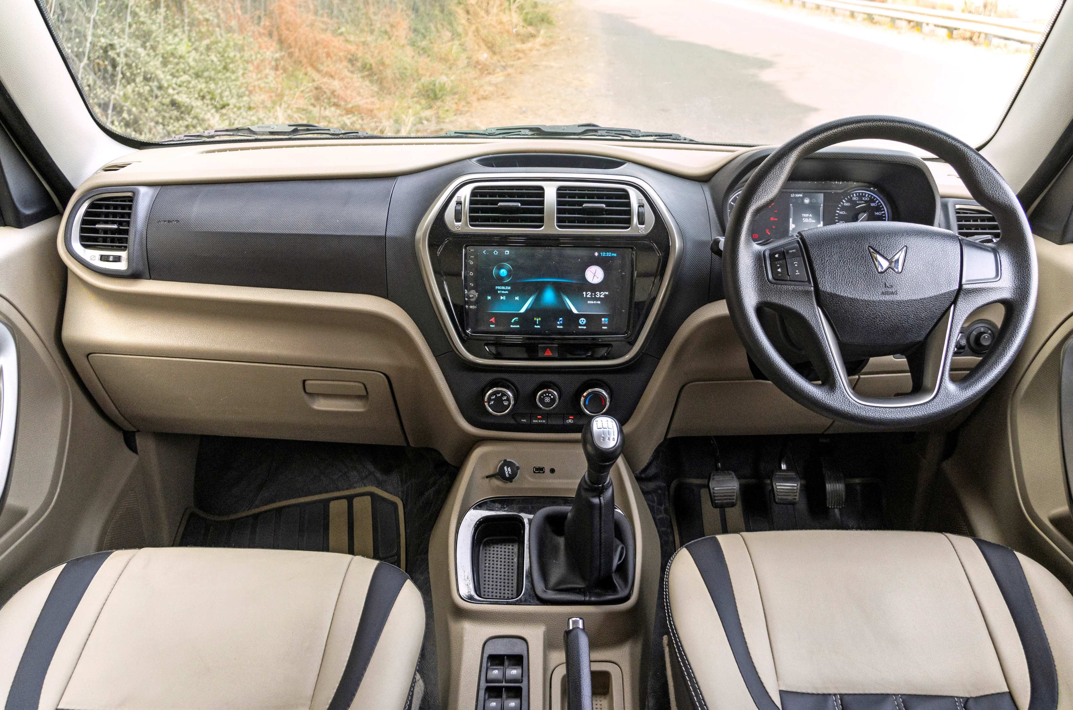Mahindra Bolero Neo Plus review interior and dashboard