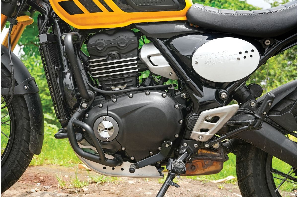 Triumph Scrambler 400 XC engine