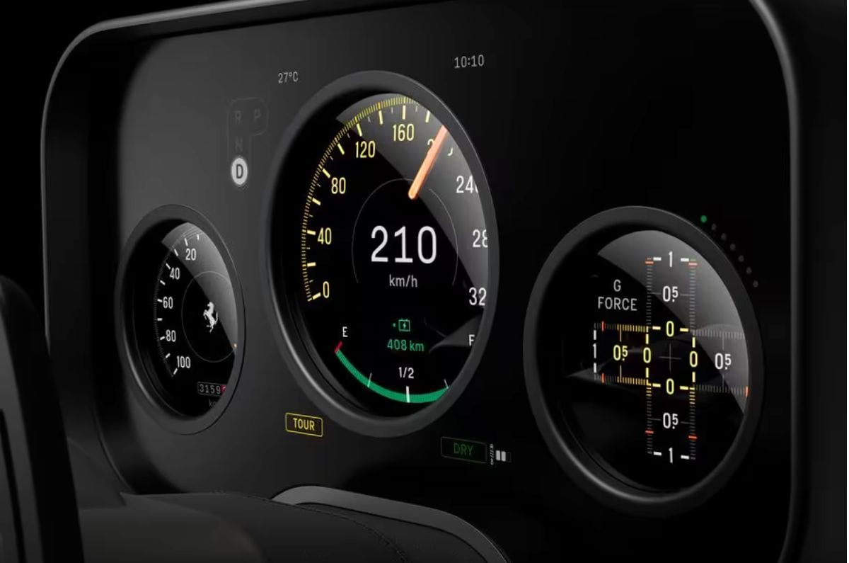 Ferrari reveals interior of its first EV called Luce