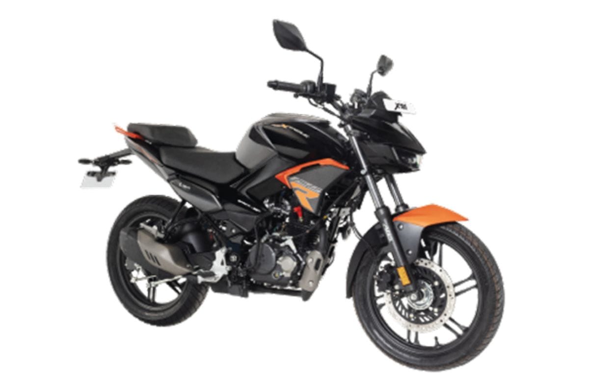 Hero Xtreme 125R ABS split seat front right side static in studio