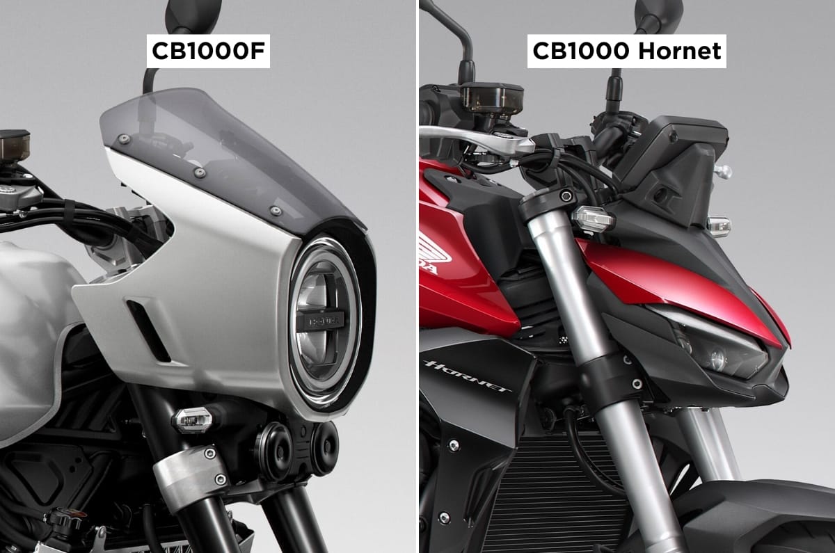 Honda CB1000F and CB1000 Hornet headlight in studio