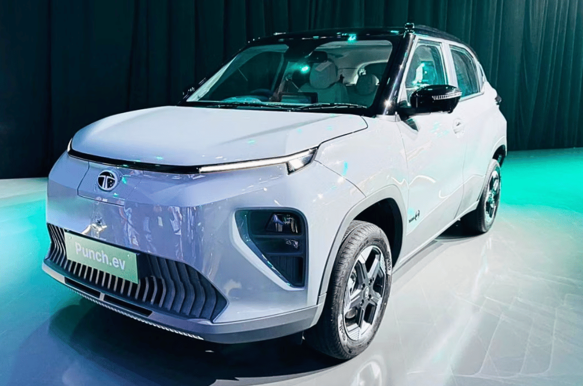 2026 Tata Punch EV facelift front quarter left
