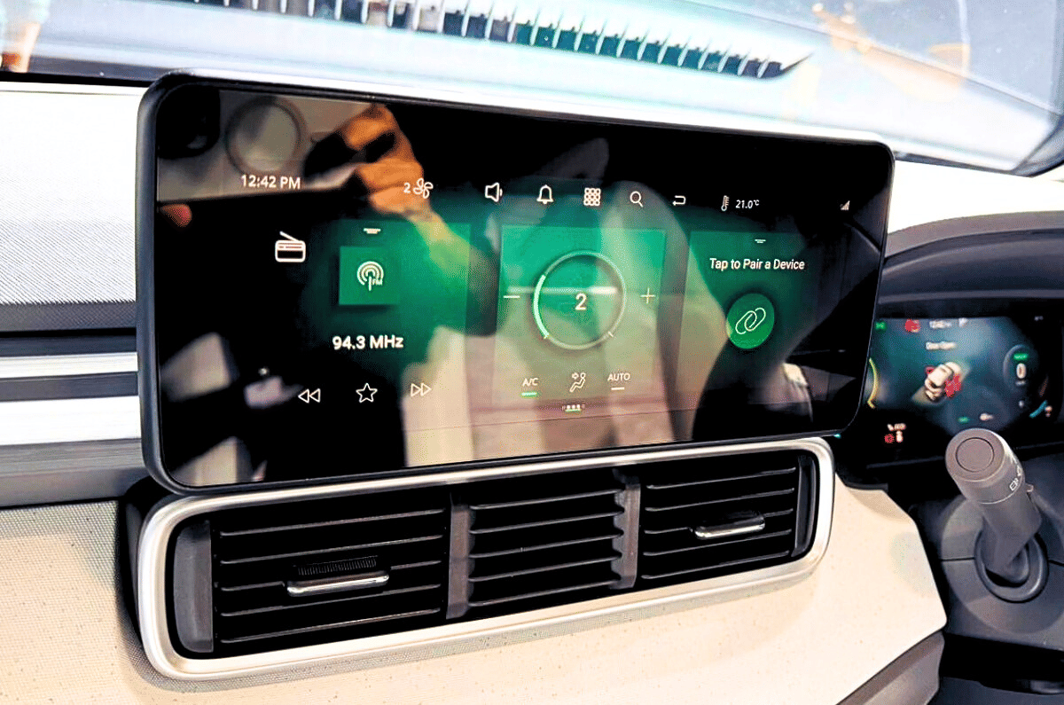 2026 Tata Punch EV facelift touchscreen