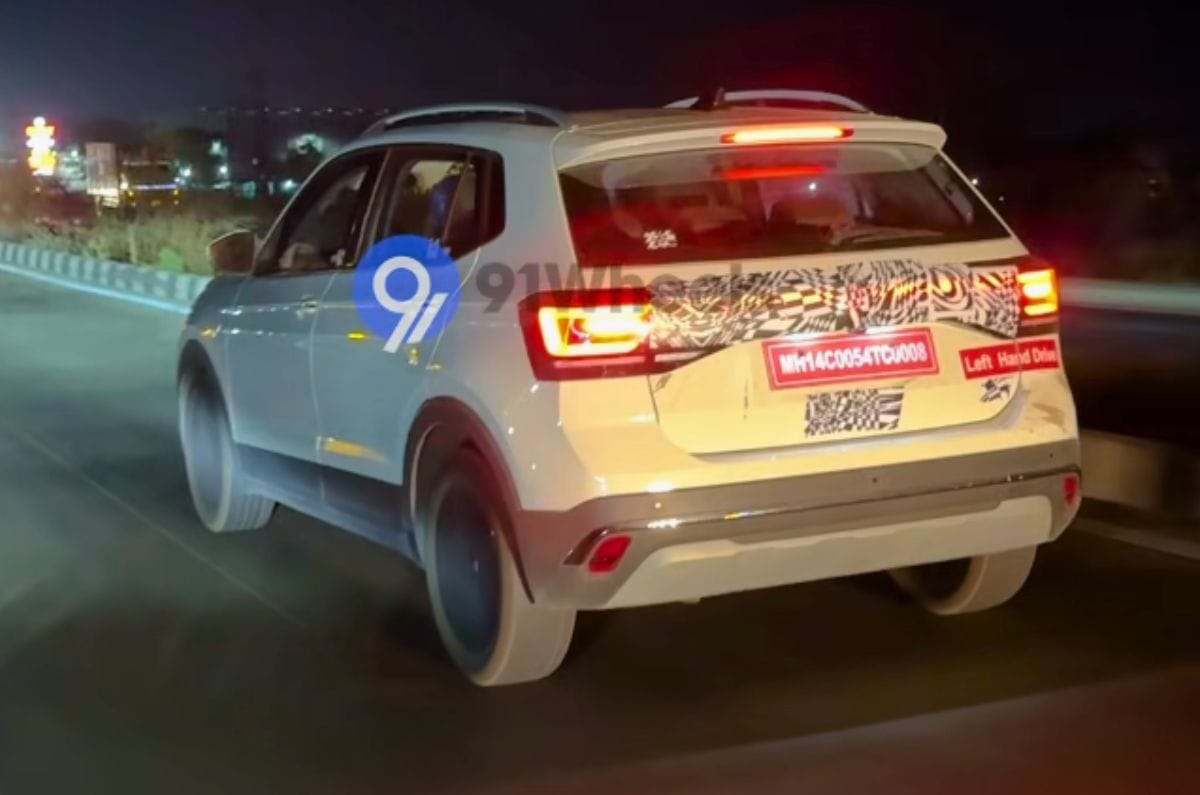 2026 Volkswagen Taigun facelift spied rear