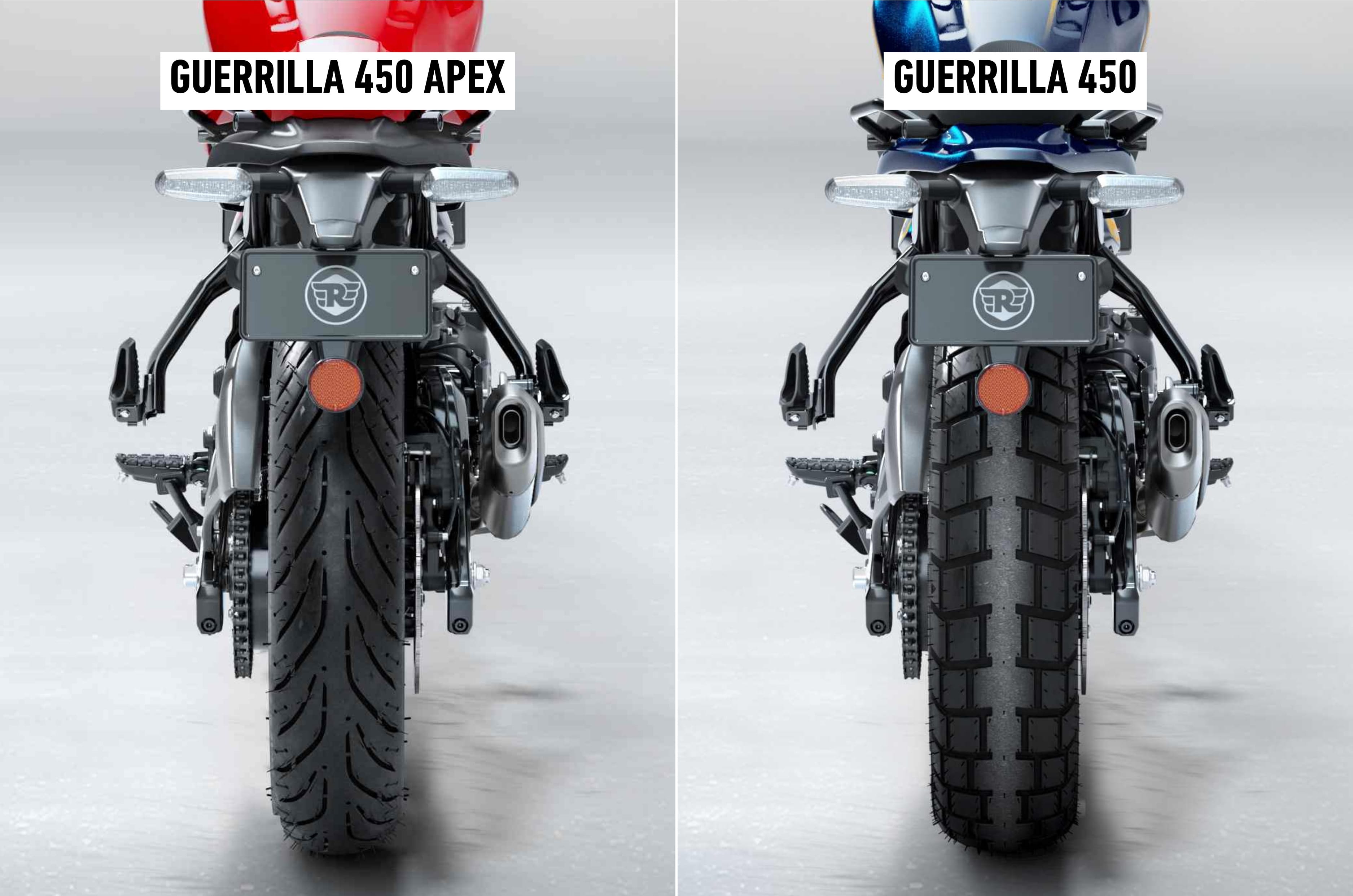 Royal Enfield Guerrilla 450 Apex vs Guerrilla 450 Differences Explained