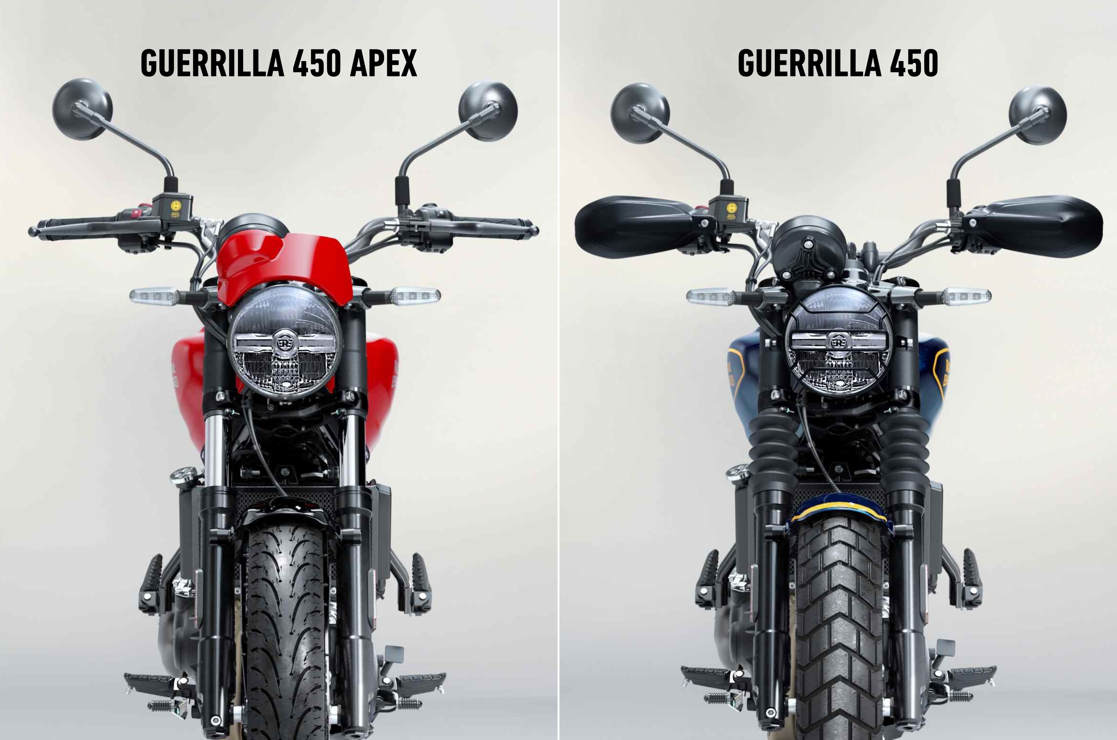 Royal Enfield Guerrilla 450 Apex vs Guerrilla 450 Differences Explained
