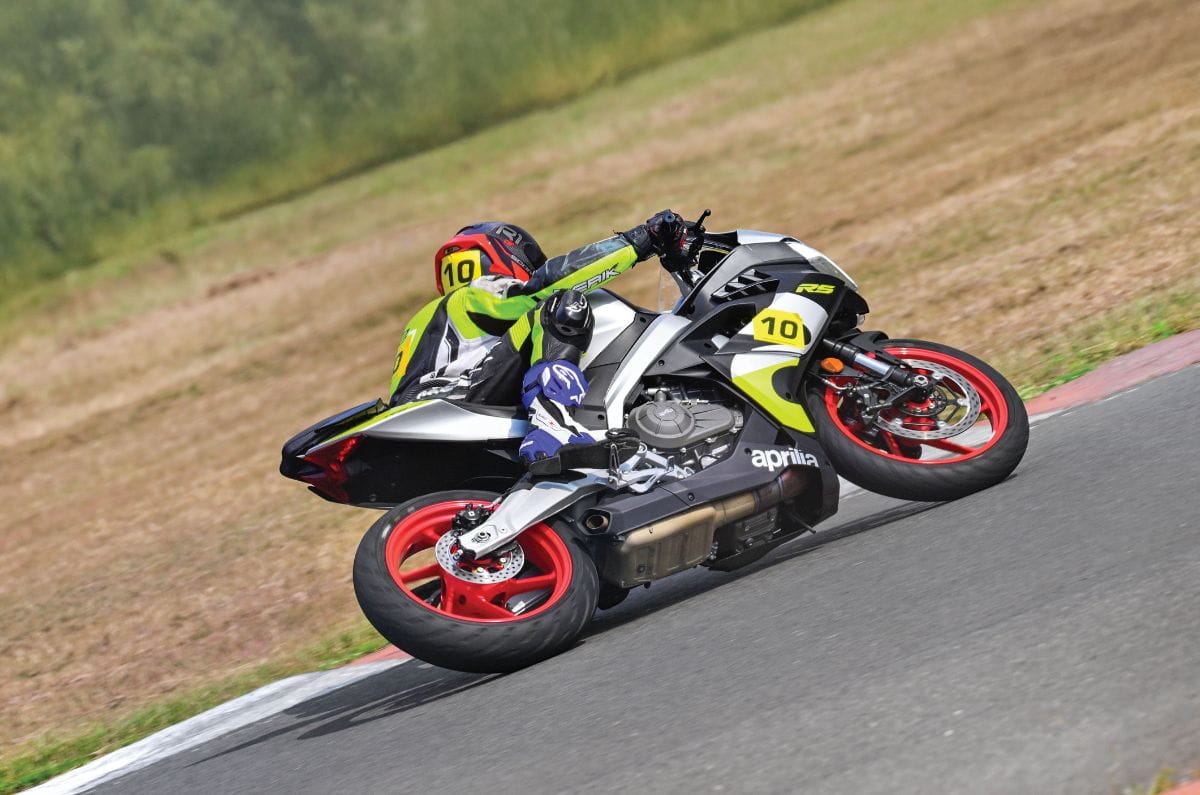 Aprilia RS 457 ridden at California Superbike school 2026
