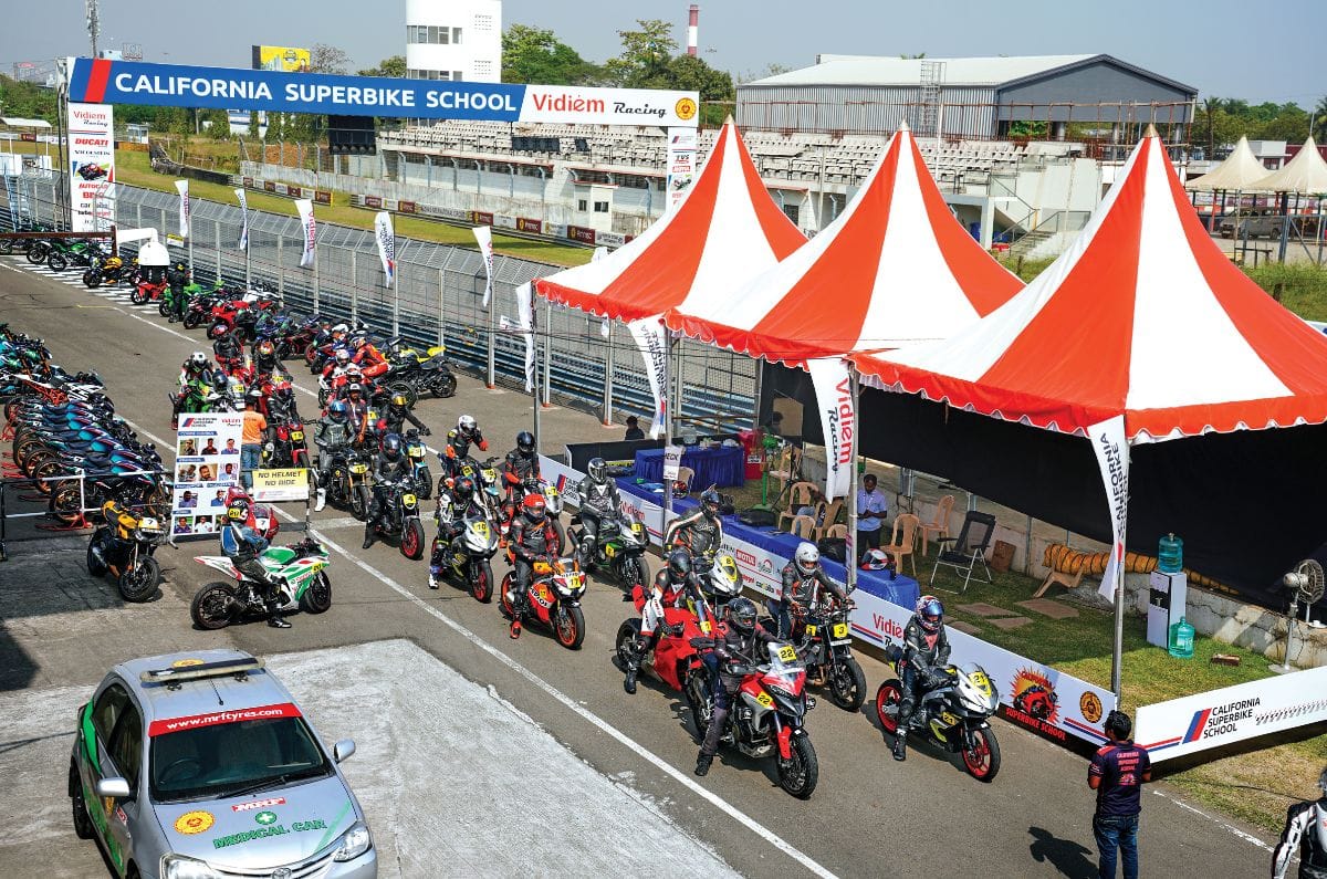 Aprilia RS 457 ridden at California Superbike school 2026
