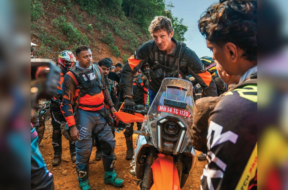 Chris Birch demonstrating correct body position