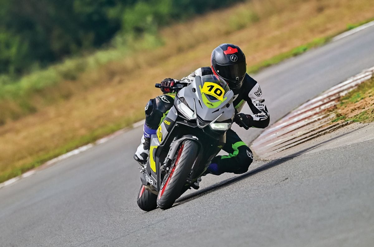 Aprilia RS 457 ridden at California Superbike school 2026