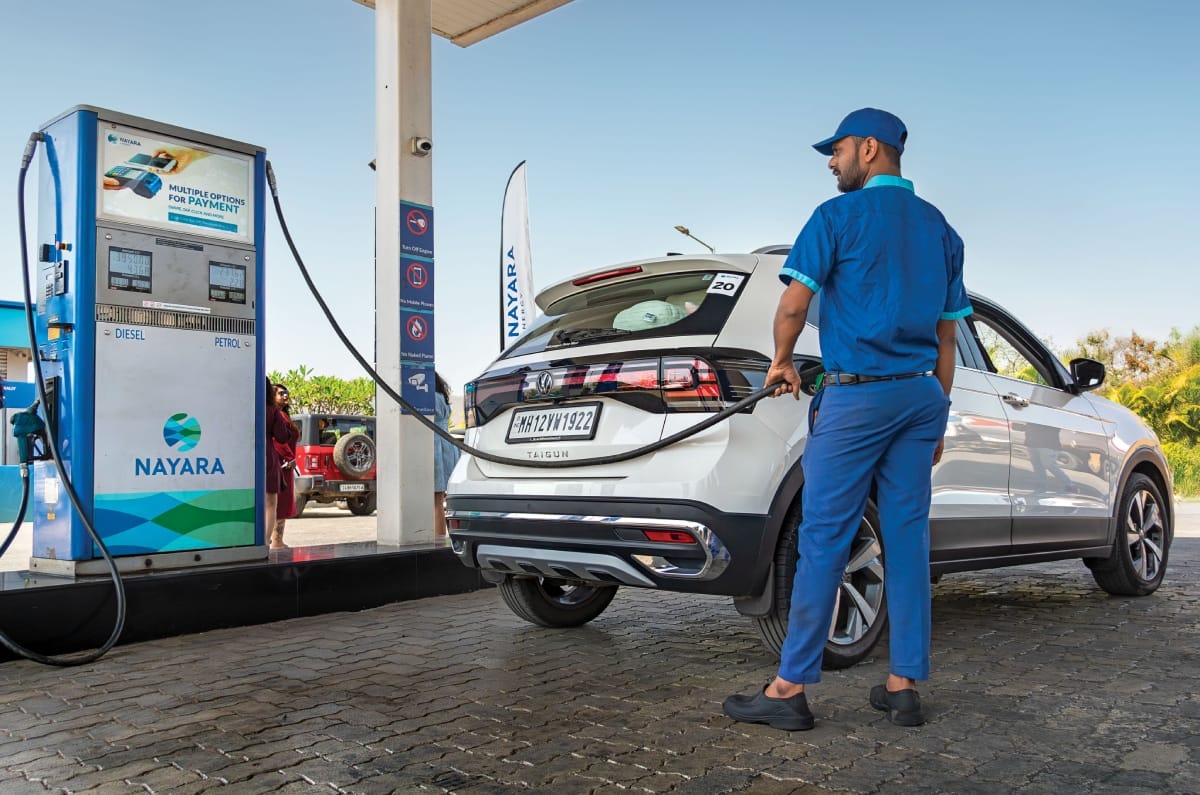 Nayara Energy Women's Day Rally 2026 fuel filling