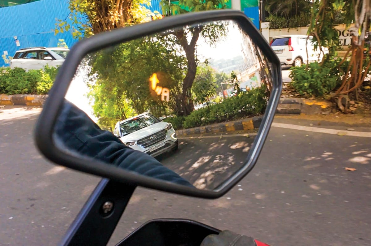 Ultraviolette X-47 rear mirror