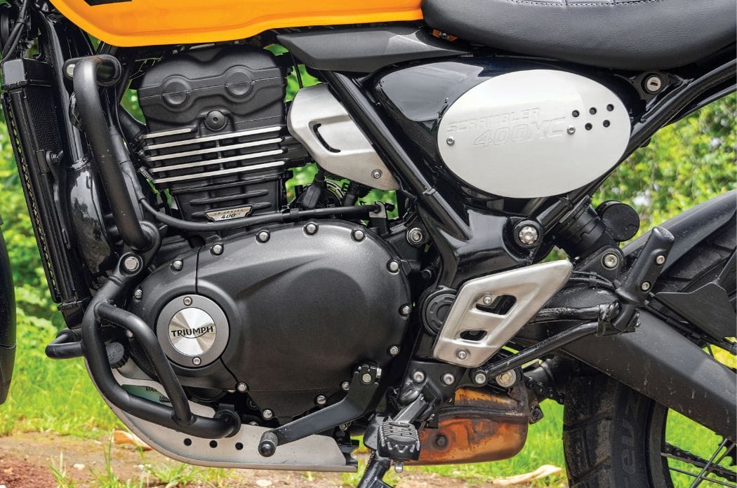 Triumph Scrambler 400 XC engine