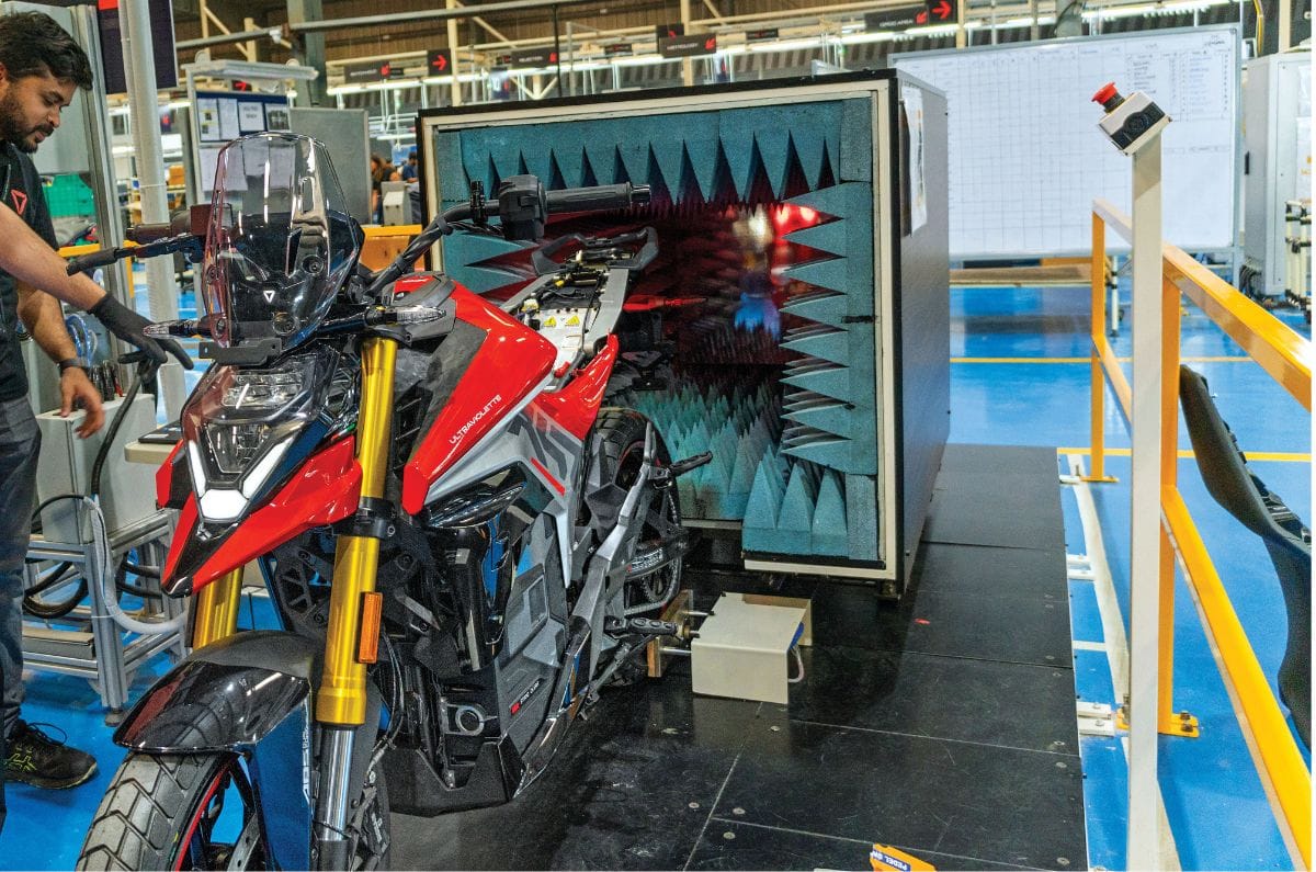 Ultraviolette X-47 inside a technical chamber