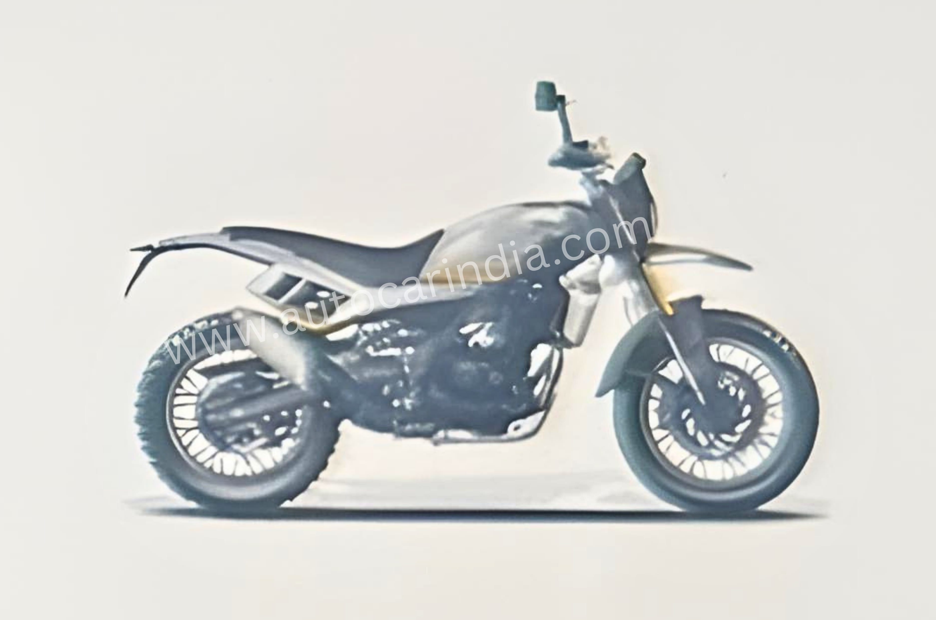 Royal Enfield Scram 450 render right side profile angle