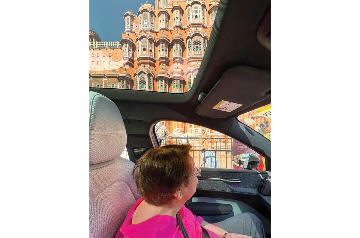 Volvo EX30 Delhi-Mumbai Hawa Mahal