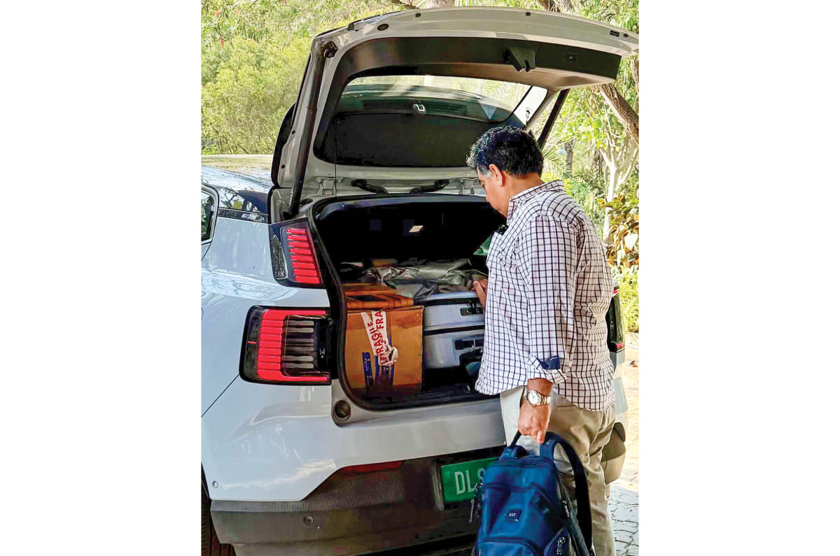 Volvo EX30 Delhi-Mumbai boot