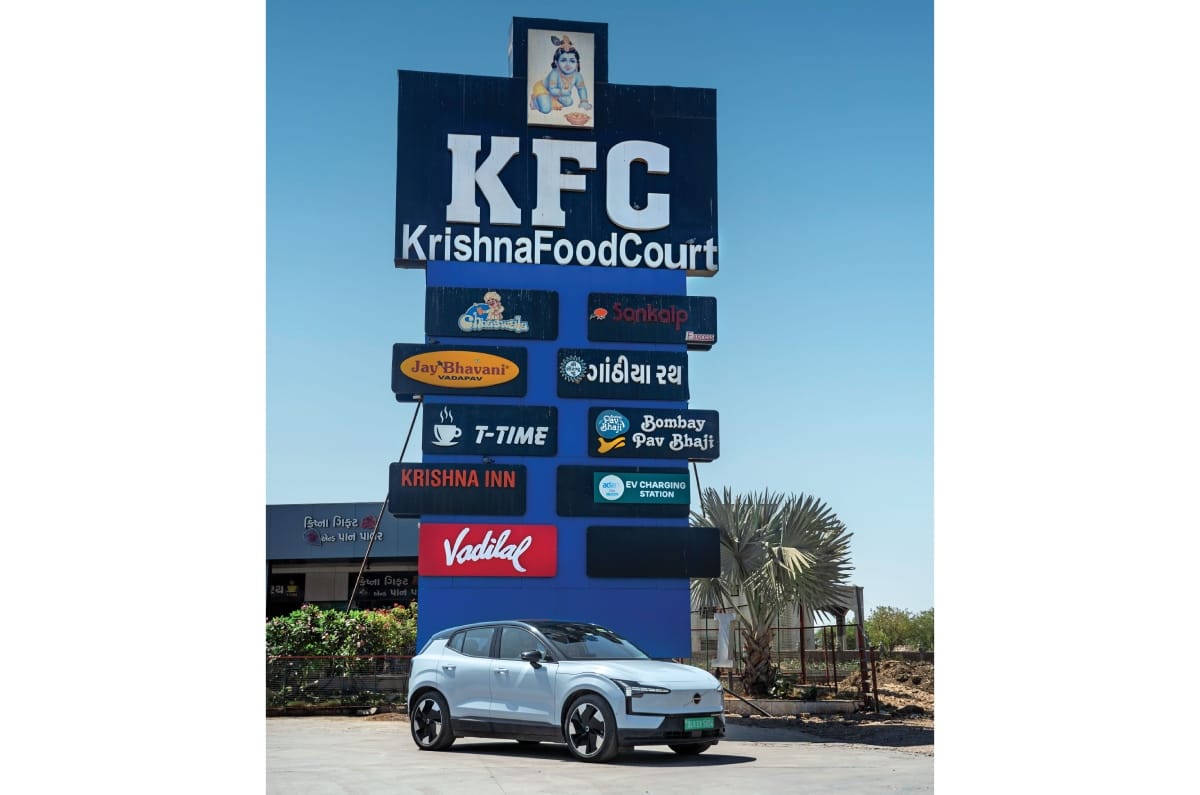 Volvo EX30 Delhi-Mumbai KFC Gujarat