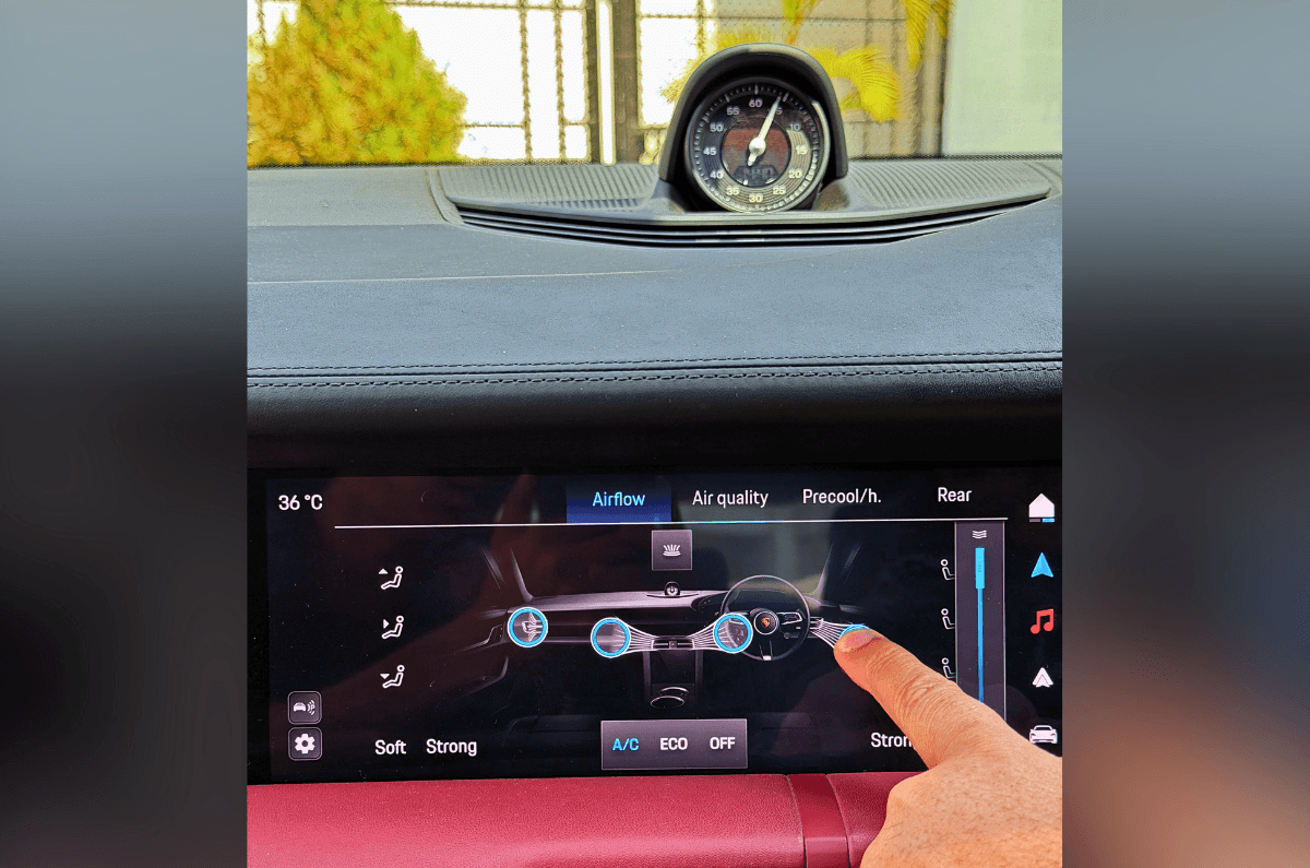 Taycan AC vents