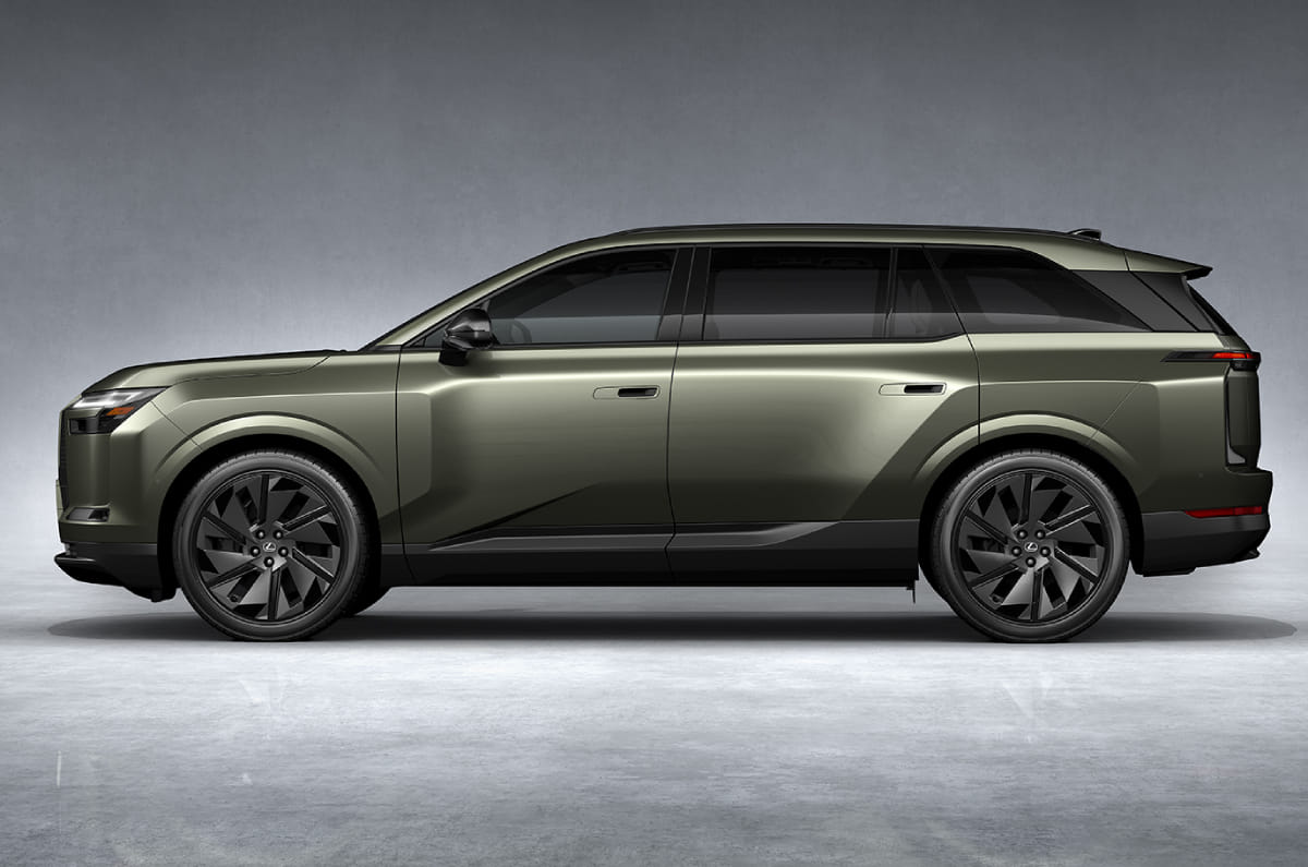 Lexus reveals 3-row TZ electric SUV with up to 530km range