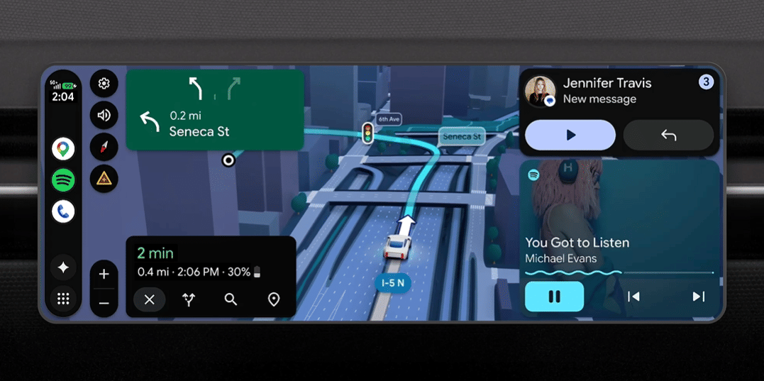 Google revamps Android Auto with updated Google Maps, Dolby Atmos