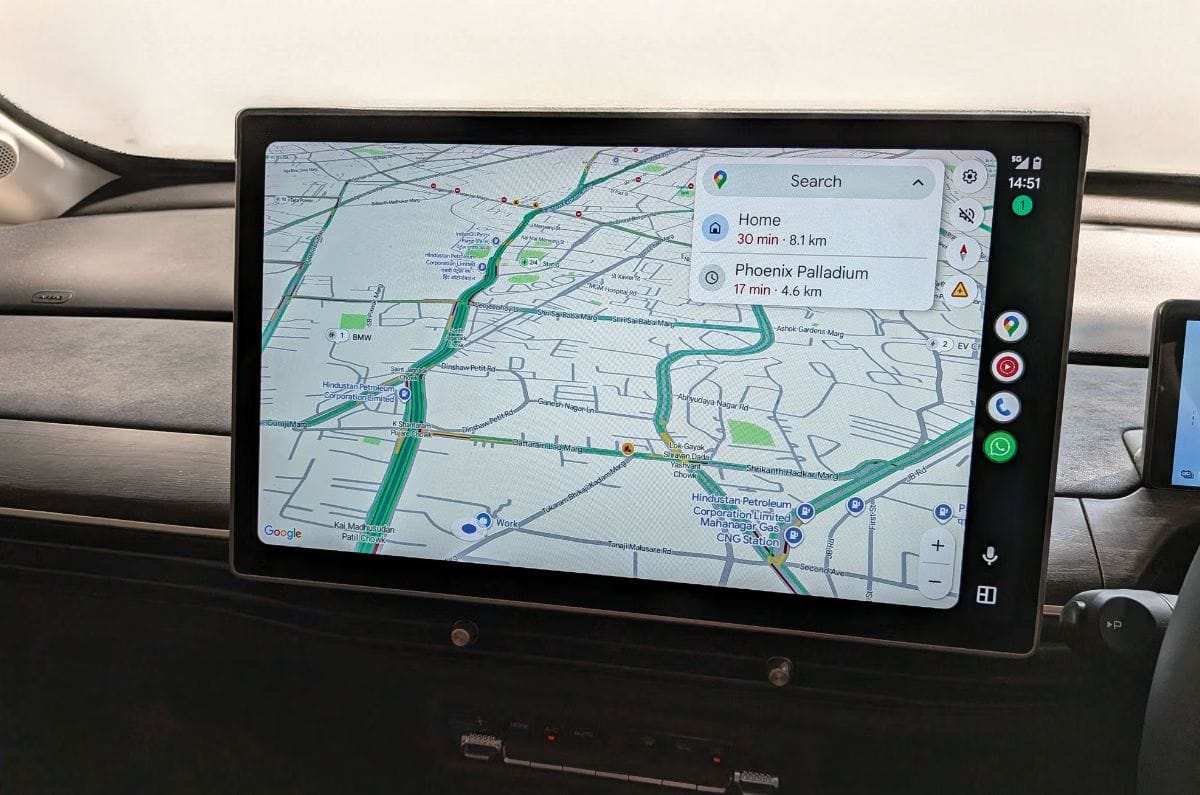 MG Windsor GPS navigation