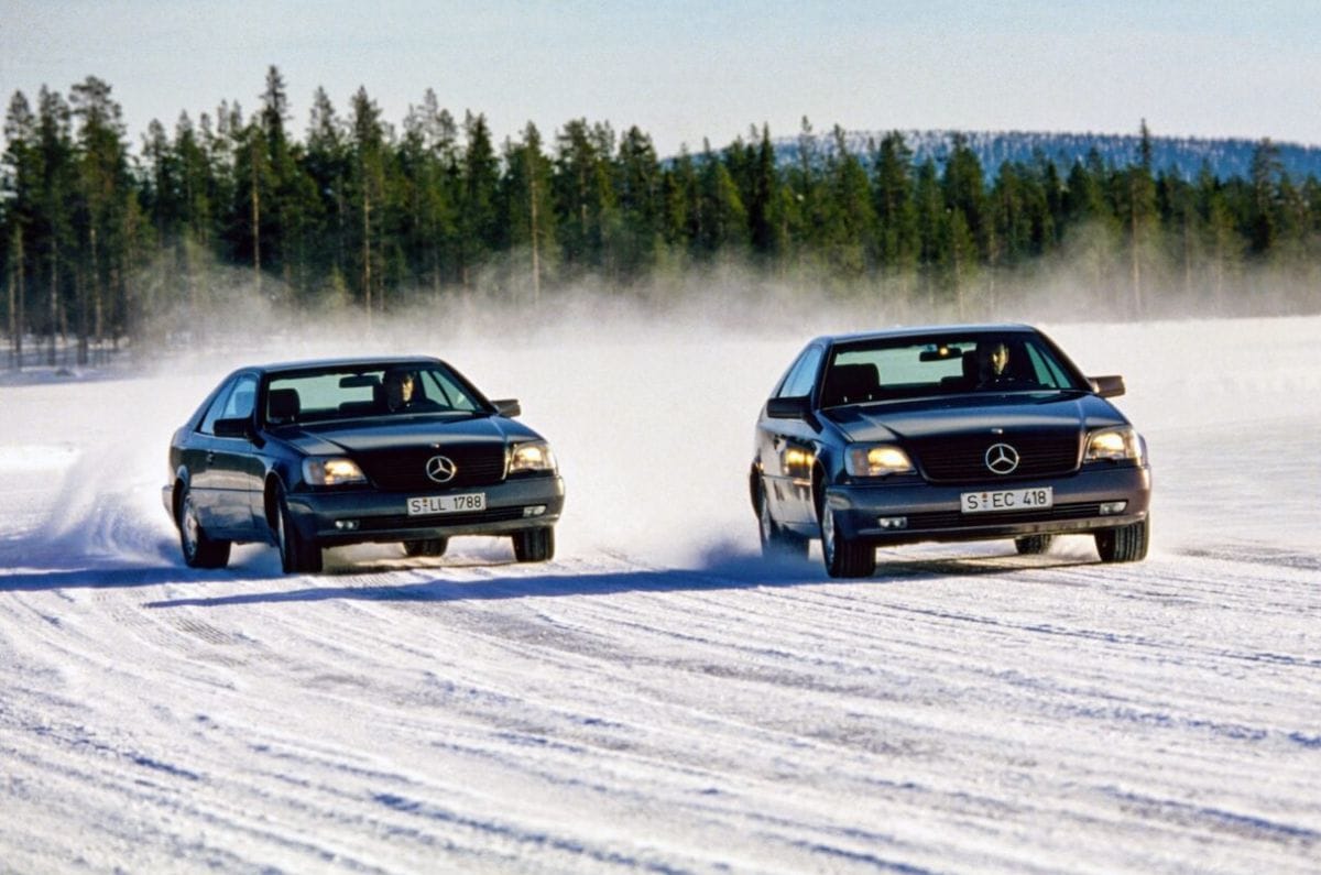 S600 Coupe ESC testing in Sweden in 1994