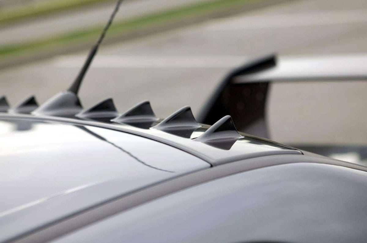 2005 Mitsubishi Lancer Evolution VIII MR vortex generators