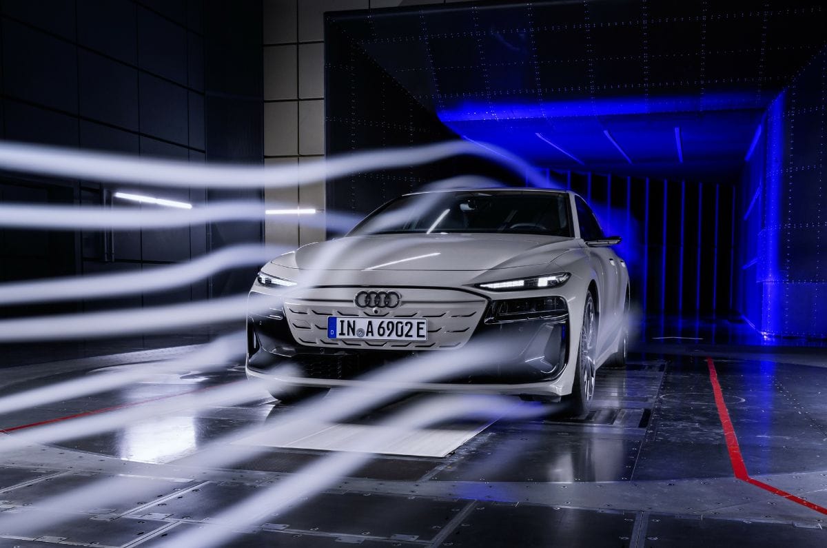 Audi A6 Sportback e-tron wind tunnel testing